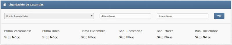 Liquidación de Cesantías